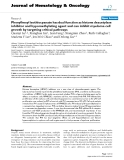 báo cáo khoa học: "Phenylhexyl isothiocyanate has dual function as histone deacetylase inhibitor and hypomethylating agent and can inhibit myeloma cell growth by targeting critical pathways"