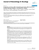 báo cáo khoa học: "Long term survivors with metastatic pancreatic adenocarcinoma treated with gemcitabine: a retrospective analysis"