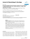 báo cáo khoa học: "A homoharringtonine-based induction regimen for the treatment of elderly patients with acute myeloid leukemia: a single center experience from China"