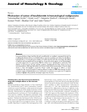 báo cáo khoa học: "Mechanism of action of lenalidomide in hematological malignancies"