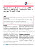 báo cáo khoa học: "Updates in non-small cell lung cancer - insights from the 2009 45th annual meeting of the American Society of Clinical Oncology"