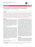 báo cáo khoa học: "Pancytopenia associated with clonazepam"