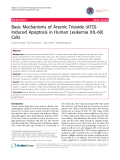 báo cáo khoa học: "Basic Mechanisms of Arsenic Trioxide (ATO)Induced Apoptosis in Human Leukemia (HL-60) Cells"