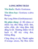 LONG ĐỞM THẢO