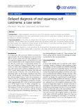 Báo cáo khoa học: "Delayed diagnosis of oral squamous cell carcinoma: a case series"