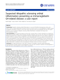 báo cáo khoa học: " Suspected idiopathic sclerosing orbital inflammation presenting as immunoglobulin G4-related disease: a case report"