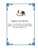 Đề tài: " VAI TRÒ CỦA TƯ DUY BIỆN CHỨNG DUY VẬT ĐỐI VỚI SINH VIÊN ĐẠI HỌC NƯỚC TA "