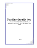 Đề tài: " TOÀN CẦU HOÁ VÀ SỰ TÁC ĐỘNG CỦA NÓ ĐỐI VỚI VIỆT NAM HIỆN NAY "