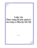 Thực trạng bộ máy quản lý của công ty Điện lực Hà Nội