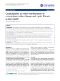 Báo cáo y học: " Coagulopathy as initial manifestation of concomitant celiac disease and cystic fibrosis: a case report"