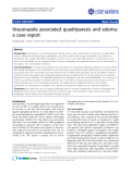 Báo cáo y học: "   Itraconazole associated quadriparesis and edema: a case report"