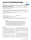 báo cáo khoa học: "Mechanistic aspects of biosynthesis of silver nanoparticles by several Fusarium oxysporum strains"