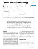 báo cáo khoa học: "Electrophoresis in nanochannels: brief review and speculation"