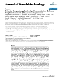 báo cáo khoa học: "Potential therapeutic application of gold nanoparticles in B-chronic lymphocytic leukemia (BCLL): enhancing apoptosis"