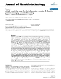 báo cáo khoa học: " A high sensitivity assay for the inflammatory marker C-Reactive protein employing acoustic biosensing"