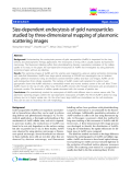 báo cáo khoa học: "Size-dependent endocytosis of gold nanoparticles studied by three-dimensional mapping of plasmonic scattering images"