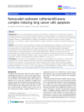 báo cáo khoa học: "Nanoscaled carborane ruthenium(II)-arene complex inducing lung cancer cells apoptosis"