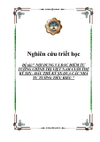 Đề tài:" NỘI DUNG VÀ ĐẶC ĐIỂM TƯ TƯỞNG CHÍNH TRỊ VIỆT NAM CUỐI THẾ KỶ XIX - ĐẦU THẾ KỶ XX QUA CÁC NHÀ TƯ TƯỞNG TIÊU BIỂU "