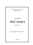 Giáo trình Ngư loại I