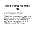 Dinh dưỡng và chiều cao