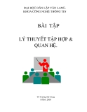 Bài tập lý thuyết tập hợp và quan hệ