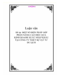 Đề tài: MỘT SỐ BIỆN PHÁP GÓP PHẦN NÂNG CAO HIỆU QUẢ KINH DOANH XUẤT NHẬP KHẨU TẠI CÔNG TY THIẾT BỊ VẬT TƯ DU LỊCH