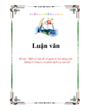 Đề tài: "Một số vấn đề về quản lý lao động tiền lương ở Công ty cổ phần dịch vụ vận tải".