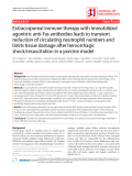 Báo cáo y học: "Extracorporeal immune therapy with immobilized agonistic anti-Fas antibodies leads to transient reduction of circulating neutrophil numbers and limits tissue damage after hemorrhagic shock/resuscitation in a porcine model"