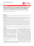 Báo cáo y học: "Pharmacokinetics of Linezolid and Ertapenem in experimental parapneumonic pleural effusio"