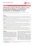 Báo cáo y học: "Inflammatory Signals shift from adipose to liver during high fat feeding and influence the development of steatohepatitis in mice"