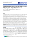 Báo cáo y học: "Delayed ethylene glycol poisoning presenting with abdominal pain and multiple cranial and peripheral neuropathies: a case report"