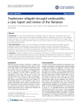 Báo cáo y học: "Tropheryma whipplei tricuspid endocarditis: a case report and review of the literature"