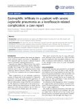 báo cáo khoa học: " Eosinophilic infiltrate in a patient with severe Legionella pneumonia as a levofloxacin-related complication: a case report"