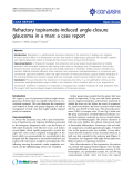 báo cáo khoa học: "Refractory topiramate-induced angle-closure glaucoma in a man: a case report"