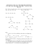 CHUYÊN ĐỀ 17: VIẾT CTCT, VIẾT PTHH THEO CHUỖI PHẢN ỨNG - ĐIỀU CHẾ, NHẬN BIẾT – PHÂN BIỆT – TÁCH CÁC CHẤT HỮU CƠ