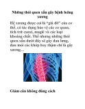 Những thói quen xấu gây bệnh loãng xương 
