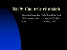 Bài giảng về Bài 9: Cấu trúc rẽ nhánh