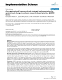 An organizational framework and strategic implementation for system-level change to enhance research-based practice: QUERI Series