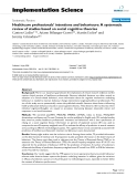 Healthcare professionals' intentions and behaviours: A systematic review of studies based on social cognitive theories