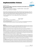 Báo cáo y học: "Use of communities of practice in business and health care sectors: A systematic review"