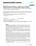 báo cáo khoa học: "  Health researchers in Alberta: an exploratory comparison of defining characteristics and knowledge translation activities"