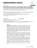 báo cáo khoa học: "  Organizational interventions employing principles of complexity science have improved outcomes for patients with Type II diabetes"