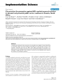 báo cáo khoa học: " Circumcision for prevention against HIV: marked seasonal variation in demand and potential public sector readiness in Soweto, South Africa"