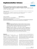 báo cáo khoa học: "  A conceptual framework for implementation fidelity"