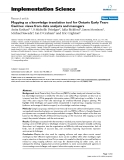 báo cáo khoa học: " Mapping as a knowledge translation tool for Ontario Early Years Centres: views from data analysts and managers"