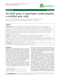 Báo cáo khoa hoc:"  The KCNE genes in hypertrophic cardiomyopathy: a candidate gene study"