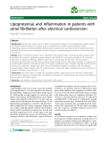 Báo cáo khoa hoc:"   Lipoprotein(a) and inflammation in patients with atrial fibrillation after electrical cardioversion"