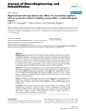 Báo cáo khoa hoc:"  Approximate entropy detects the effect of a secondary cognitive task on postural control in healthy young adults: a methodological report"