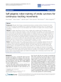 Báo cáo khoa hoc:"  Self-adaptive robot training of stroke survivors for continuous tracking movements"