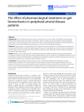 Báo cáo khoa hoc:"  The effect of pharmacological treatment on gait biomechanics in peripheral arterial disease patients"